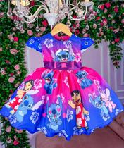 Vestido Infantil Temáticos Luxo Lilo e Stitch - tematicos