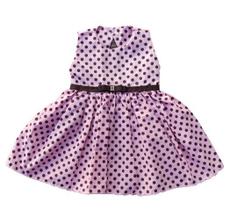 Vestido Infantil Tricoline Rosa com bolinha Vestido Infantil Tricoline Rosa com bolinha