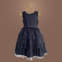 Vestido Infantil Tule Glitter com Lastex Vestido Infantil Tule Glitter com Lastex