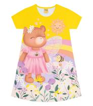 Vestido Infantil Ursinho Rovi Kids Amarelo