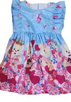 Vestido infantil urso tamanho 04
