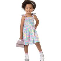 Vestido Infantil Verão Alças Colorido - Fakini Playground Vestido Infantil Verão Alças Colorido - Fakini Playground