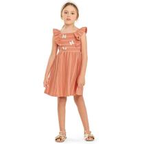 Vestido Infantil Verão Borboletas - Angerô