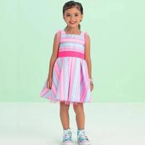 Vestido Infantil Verão Cetim - Málagah