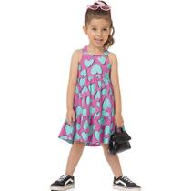 Vestido Infantil Verão Corações - Fakini Playground Vestido Infantil Verão Corações - Fakini Playground