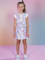 Vestido Infantil Verão, Cotton Fresh, Tie Dye Sereia - Kukiê