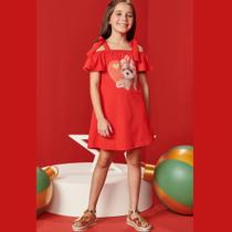 Vestido Infantil Verão Cotton Love Tam 2 a 14 - Kukiê