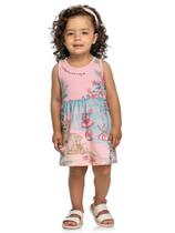 Vestido Infantil Verão Em Meia Malha Praia e Diversão - Kely &amp Kety