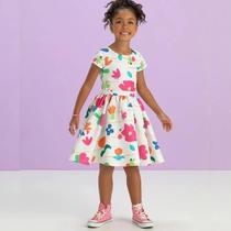 Vestido Infantil Verão Festa Flores - Málagah