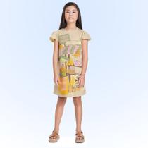 Vestido Infantil Verão Limonada Tam 4 a 10 - Fakini Vestido Infantil Verão Limonada Tam 4 a 10 - Fakini