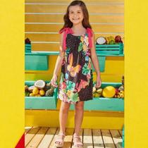 Vestido Infantil Verão Malha Fresh Borboletas - Infanti