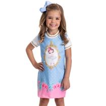 Vestido Infantil Verão Neoprene Bailarina - Gueda Vestido Infantil Verão Neoprene Bailarina - Gueda