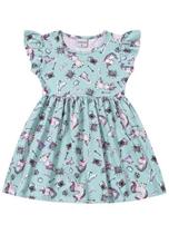 Vestido Infantil Verão Unicórnio - Fakini ForFun