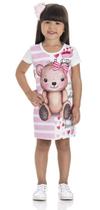 Vestido Infantil Verão Urso Tam 1 a 3 - Gueda