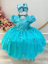 Vestido Infantil Verde Jardim Encantado com Detalhes em Renda Elegante Vestido Infantil Verde Jardim Encantado com Detalhes em Renda Elegante