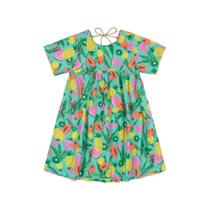 Vestido Infantil Verde Up Baby Vestido Infantil Verde Up Baby