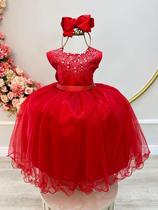 Vestido Infantil Vermelha Damas Luxo Festas luxo RO2214VM