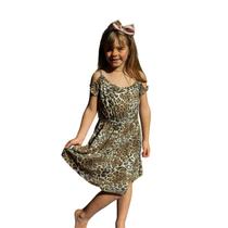 Vestido Infantil Viscolycra Floral