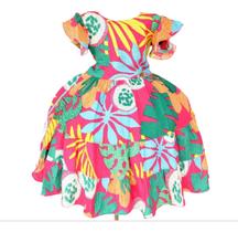 Vestido Infanto Juvenil Moda Casual Princesa Luxo Floral Vestido Infanto Juvenil Moda Casual Princesa Luxo Floral