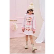 Vestido Inverno Em Malha Termoskin Peluciado INFANTI Cor:RosaTamanho:8