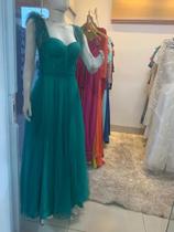Vestido Itavest festa longo s/ manga cor verde tecido chifon TAM M Vestido Itavest festa longo s/ manga cor verde tecido chifon TAM M