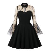 Vestido IWEMEK vintage dos anos 50 bordado floral Swing 4GG Vestido IWEMEK vintage dos anos 50 bordado floral Swing 4GG