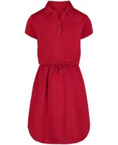 Vestido IZOD para Niñas Uniforme Escolar Manga Corta Rojo Talla 14 Vestido IZOD para Niñas Uniforme Escolar Manga Corta Rojo Talla 14