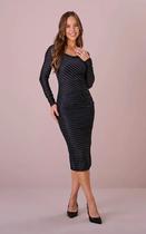 Vestido jaqueline tule preto tata martello