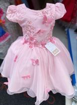 Vestido jardim encantado rosa