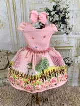 Vestido Jardim Encantado -Tamanho 1 Ano