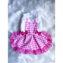 Vestido Jardineira Pet - Gato Ou Cachorro