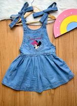 Vestido jeans bordado tam 8