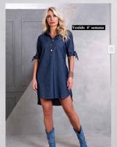 Vestido Jeans , Chamise vestido curto Karina Rabello tamanho P,M