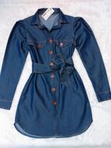 Vestido Jeans Chemise curto Vestido Jeans Chemise curto