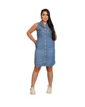Vestido Jeans Chemise Feminino- MARCA: SIMARKS- (RF-0023)