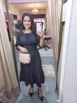 Vestido jeans com amarração Vestido jeans com amarração