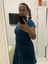 Vestido jeans com elastano.