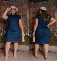 Vestido jeans com elastano Vestido jeans com elastano