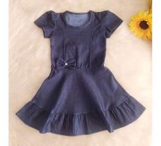 Vestido Jeans Infantil Rodado Mini Diva Moda Infantil Vestido Jeans Infantil Rodado Mini Diva Moda Infantil