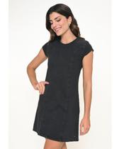 Vestido Jeans Manga Curta Com Recortes Razon Jeans Vestido Jeans Manga Curta Com Recortes Razon Jeans