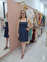 Vestido Jeans Midi Alça Feminino Elegância Casual Para Dia E Noite