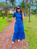 Vestido Jeans - Moda Evangélica Vestido Jeans - Moda Evangélica