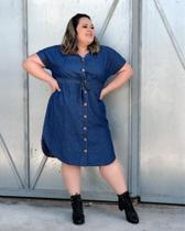 Vestido jeans plus size