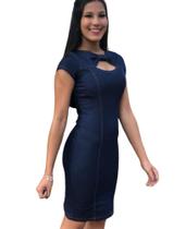 Vestido Jeans Tubinho - P Vestido Jeans Tubinho - P