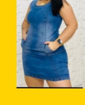 Vestido jens Plusize