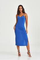 Vestido Jeri Cajubrasil Azul Oceano Vestido Jeri Cajubrasil Azul Oceano