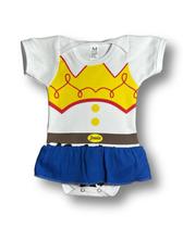 Vestido Jessie Body Bebê Toy Story Menina Mesverssario Vestido Jessie Body Bebê Toy Story Menina Mesverssario