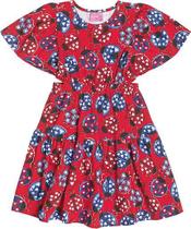 Vestido joaninhas com abertura lateral momi.