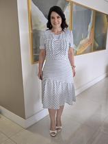 Vestido juliana em linho com algodão