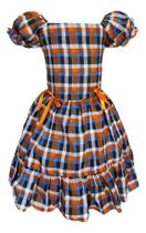 Vestido Junina Infantil Quadrilha Xadrez Arraia São João
